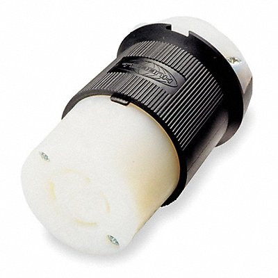 HUBBELL HBL7565C LckCon Strt 10/15A Blk Wht Nyl Non-NEMA