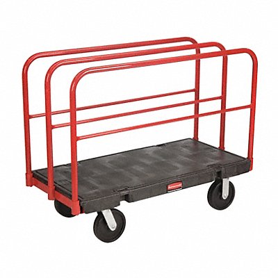 RUBBERMAID COMMERCIAL PRODUCTS FG446800BLA Panel Truck 2000 lb Cap 48inL 24inW
