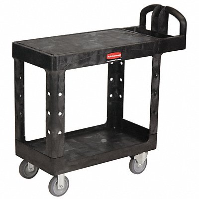 RUBBERMAID COMMERCIAL PRODUCTS FG450500BLA Utility Cart 500 lb Load Cap. Plastic