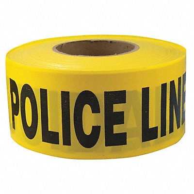 GRAINGER 4ACD4 Barricade Tape Yellow 1 000 ft L 3 in