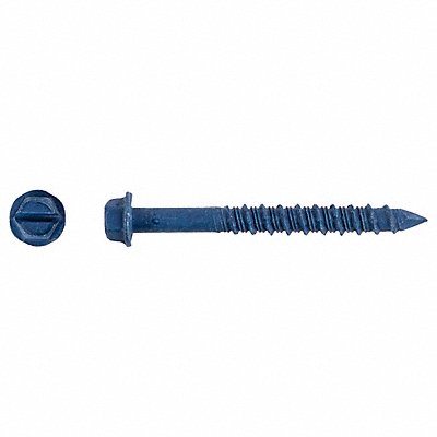 TAPCON 3157407 ConcScrw HexWashr S 1/4 D 2-1/4 L PK100