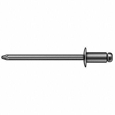 POP AVDEL AD42ABSLF201 Blind Rivet 1.54 in L 0.122 in dia PK500