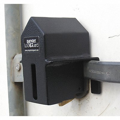 RANGER LOCK RGSE00 Padlock Guard 5 in Hardened Steel Black