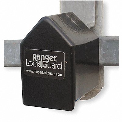 RANGER LOCK RGST00 Padlock Guard 2 3/4in Hardened Steel Blk