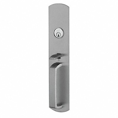 VON DUPRIN 880TPR3216050102US26D Crossbar Pull w/Lock and Thumbpiece