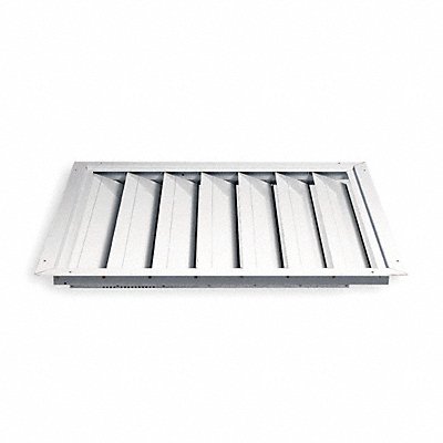 DAYTON 4C228 Fan Shutter 36 In White Painted Aluminum