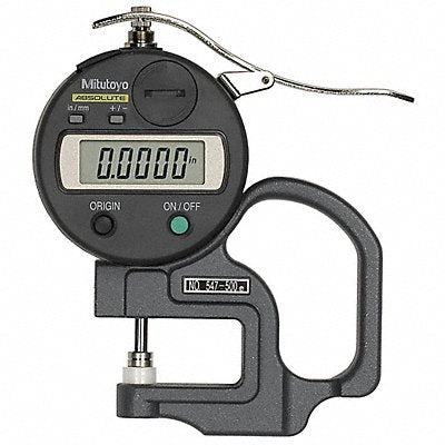 MITUTOYO 547500SCAL Digital Thickness Gauge Acc +/-0.001 in