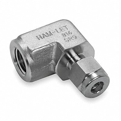 HAM-LET 770LSS8MMX14 Elbow 90 316 SS LET-LOKxF 8mmx1/4In