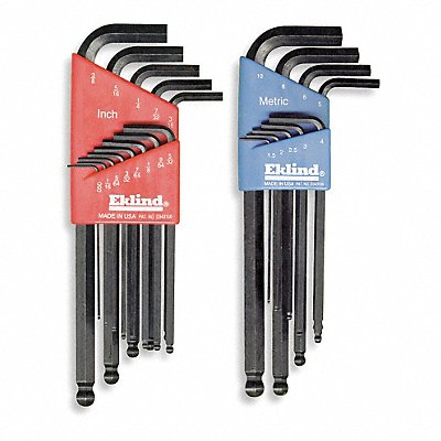 EKLIND 13222 Hex Key Set L 2 27/32 in to 6 3/4 in
