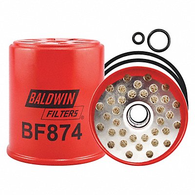 BALDWIN FILTERS BF874 Fuel Filter 3-13/16x3-15/32x3-13/16 In