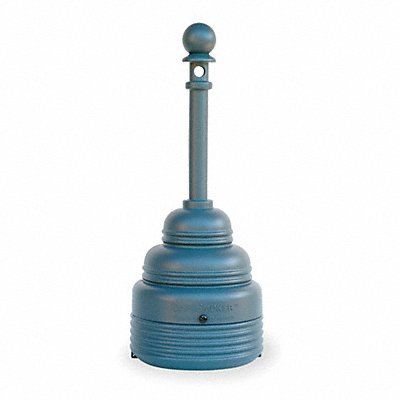 EAGLE 1208Grey D0289 Cigarette Receptacle 4 gal Grey