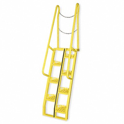 VESTIL ATS756 Alternating Tread Stairs WalkThru 7 ft.H