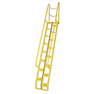 VESTIL ATS1056 Alternating Tread Stairs Walk Through 10 ft.H
