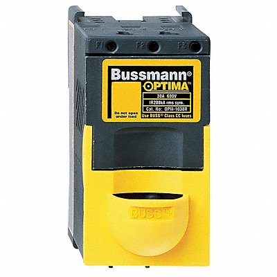 BUSSMANN OPM1038RC Fuse Block 0 to 30A Class CC 3 Pole