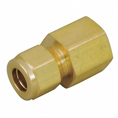 PARKER 2FSC2NB Straight Connector Brass A-LOKxF 1/8In