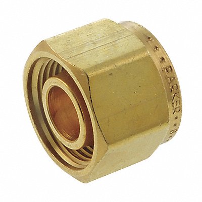 PARKER 4BLP4B Cap Brass A-LOK 1/4In