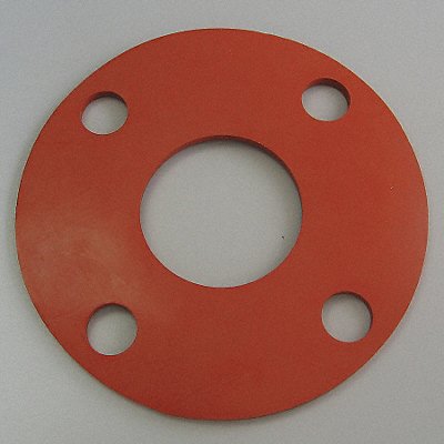 GRAINGER 4CYX1 Flange Gasket Full Face 3 In Silicone