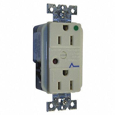 HUBBELL HBL8262ISA Receptacle Deco 15A 5-15R 125V Ivory