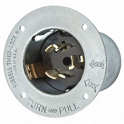 HUBBELL CS8375 Flg LckInl 50 A Metallic Non-NEMA