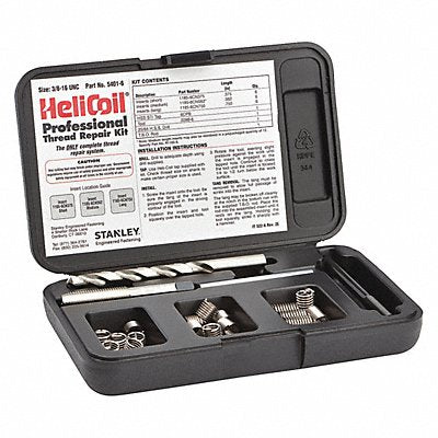 HELI-COIL 54016 Thread Repair Kit 304 SS 3/8-16 18 Pcs