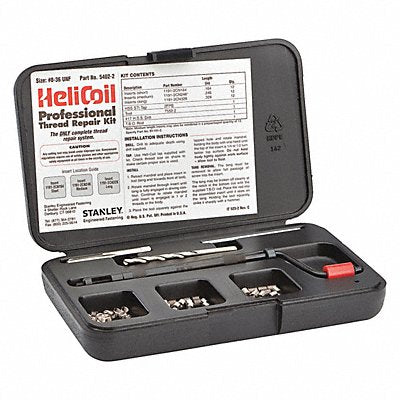 HELI-COIL 54022 Thread Repair Kit 304 SS 8-36 36 Pcs