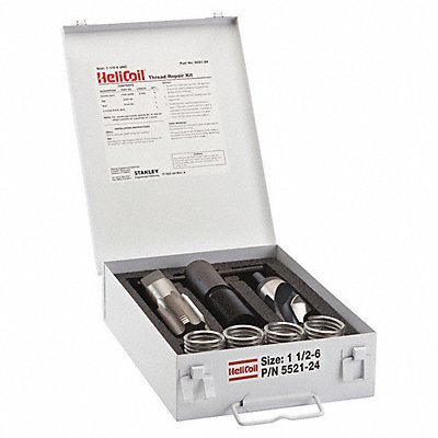 HELI-COIL 552124 Thread Repair Kit 304 SS 1 1/2-6 4 Pcs