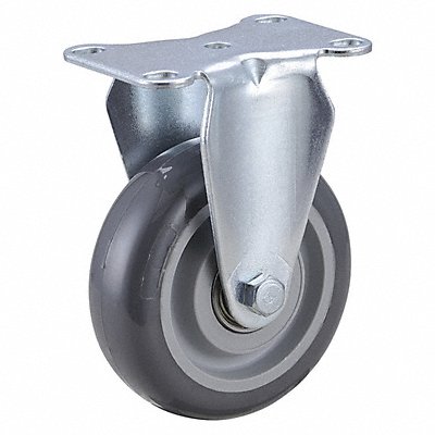 GRAINGER 4DE54 Standard Plate Castor Rigid 250 lb.
