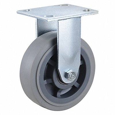 GRAINGER 18XS06228R Kingpinless Plate Castor Rigid 600 lb.