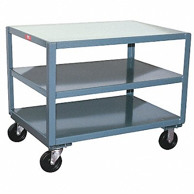 GRAINGER LC248P500GP Mobile Table 1400 lb 49 in L 25 in W