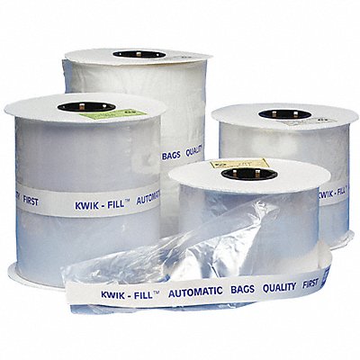 GRAINGER 5CPK3 Open End Poly Bag Flat PK1250