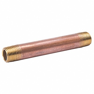 GRAINGER 467080X Nipple Red Brass 1 1/2 x 8 In