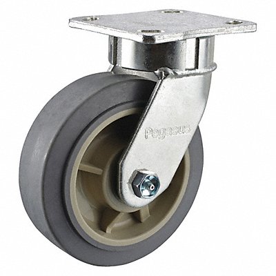 GRAINGER P25SPRP050R14 Kingpinless Plate Castor Swivel 350 lb.