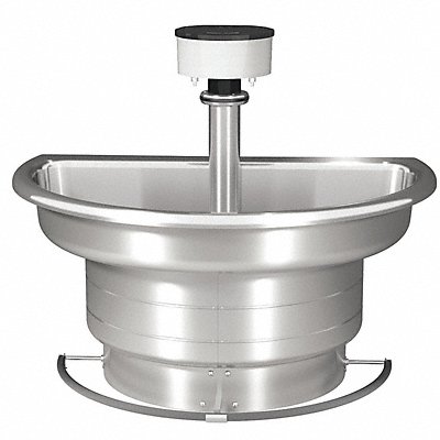 BRADLEY S93528 Bradley Wash Fountain Semi Circular 36inx25-3/4inx9in