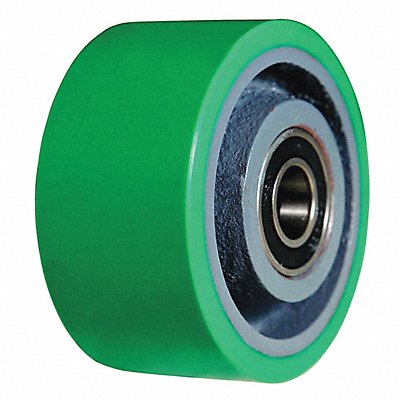 GRAINGER 4DU67 Polyurethane Tread on Iron Core Wheel 4