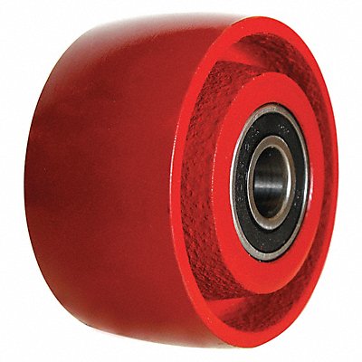GRAINGER 4DU77 Iron Tread Wheel 4 1000 lb.