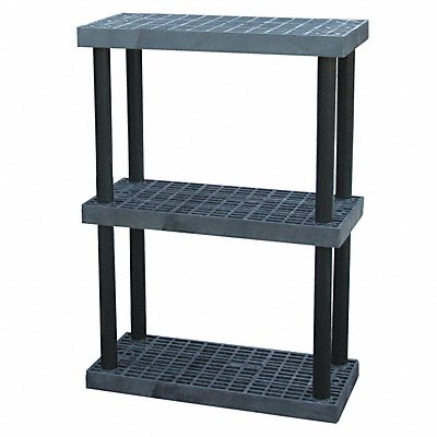 STRUCTURAL PLASTICS S3616X3 Plastic Shelf 16inx51inx36inShlfLoad Capacity 160lb