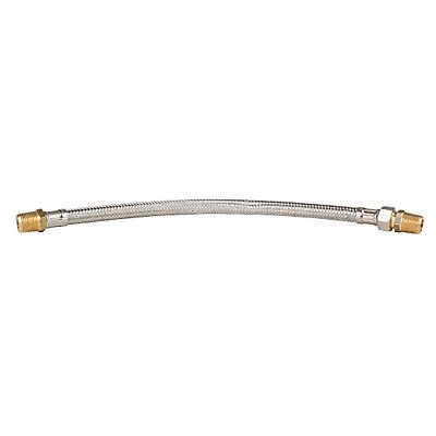 GRAINGER HF308X18HMXHMS Flexible Hose Assembly 1/2 ID x 18 L