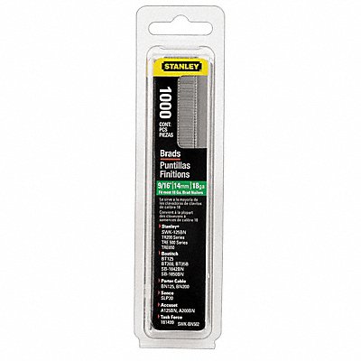STANLEY SWKBN625S Nails 5/8 in 18 ga PK1000