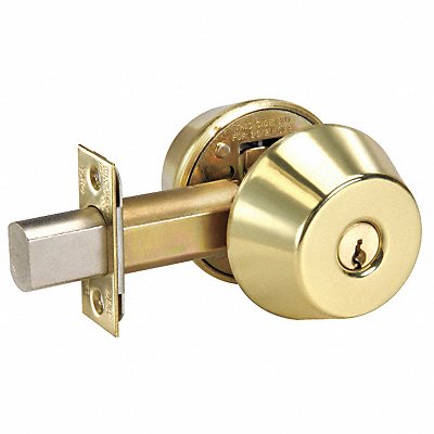 YALE D122x605 Deadbolt Med.Duty Bright Brass