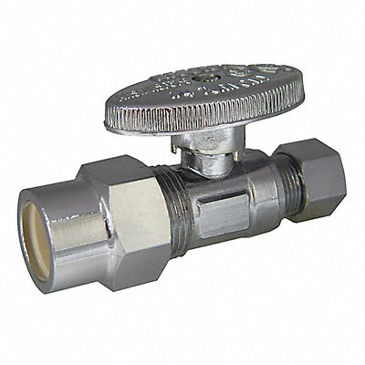 KISSLER 889035 1/4-Turn Stop Straight 1/2 Inx3/8 In