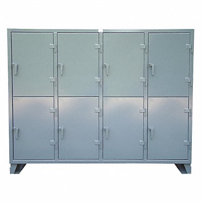 STRONG HOLD 86242TPL Locker 2x4Locker Drk Gry 78 x98 x24 Assm