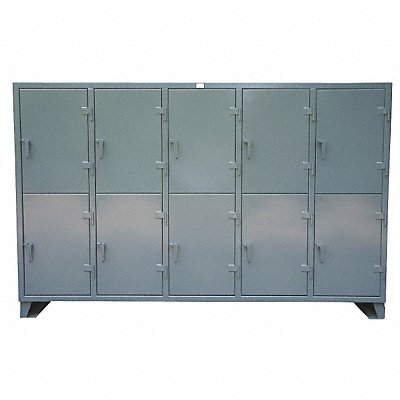 STRONG HOLD 106242TPL Locker 2x5Locker Drk Gry 78 x122 x24 Assm