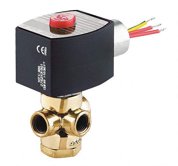REDHAT 8320G18224DCDD Solenoid Valve Brass NC Air Inert Gas