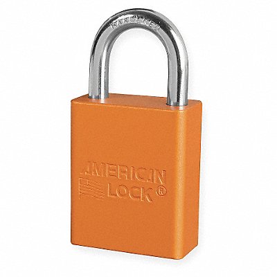 AMERICAN LOCK A1105ORJ D1916 Lockout Padlock KD Orange 1-7/8 H