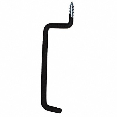 GRAINGER 4ERY1 Single Point Hook Black Vinyl Coated