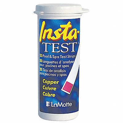 LAMOTTE 2991G Test Strip 3 in L 0 to 3 ppm Copper PK25