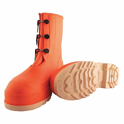 TINGLEY 82330 D0466 Rubber Boot Men s 8 Mid-Calf Orange PR