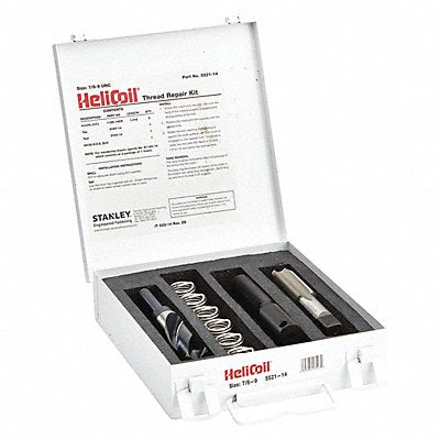 HELI-COIL 552114 Thread Repair Kit 304 SS 7/8-9 6 Pcs