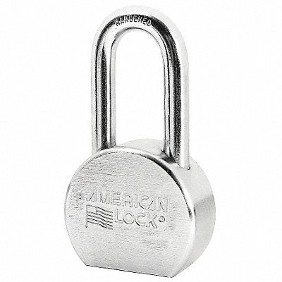 AMERICAN LOCK A701D Keyed Padlock 15/16 in Round Silver