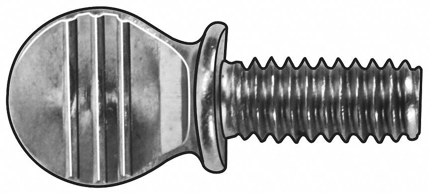 GRAINGER TSIX080037S005P Thumb Scrw Type S #8-32 18-8SS 3/8 L PK5